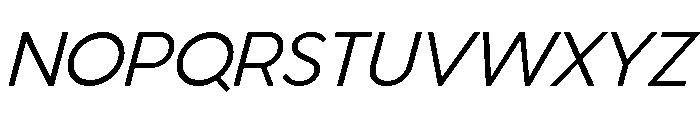 Venti Regular Italic Font UPPERCASE
