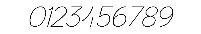 Venti Thin Italic Font OTHER CHARS