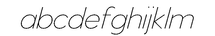 Venti Thin Italic FONT