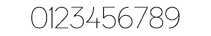 Venti Thin Font OTHER CHARS