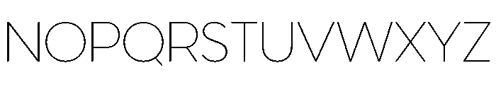 Venti Thin Font UPPERCASE