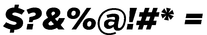 Verb Black Italic Font OTHER CHARS