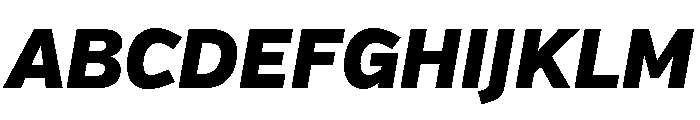Verb Black Italic Font UPPERCASE