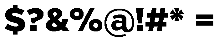 Verb Black Font OTHER CHARS