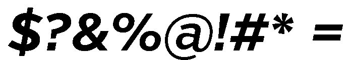 Verb Bold Italic Font OTHER CHARS