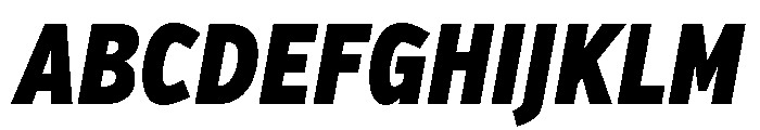 Verb Compressed Black Italic Font UPPERCASE
