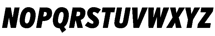 Verb Compressed Black Italic Font UPPERCASE