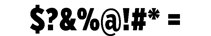 Verb Compressed Black Font OTHER CHARS