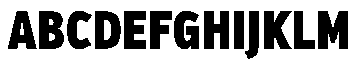Verb Compressed Black Font UPPERCASE