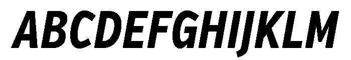 Verb Compressed Bold Italic Font UPPERCASE