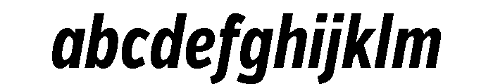 Verb Compressed Bold Italic FONT