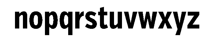 Verb Compressed Bold Font LOWERCASE