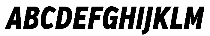Verb Compressed Extra Bold Italic Font UPPERCASE