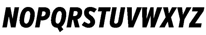Verb Compressed Extra Bold Italic Font UPPERCASE