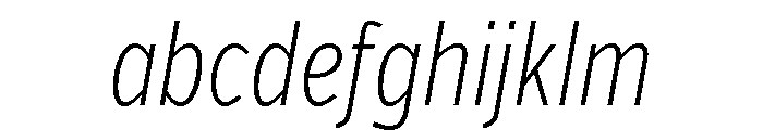 Verb Compressed Extra Light Italic FONT