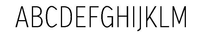 Verb Compressed Extra Light Font UPPERCASE
