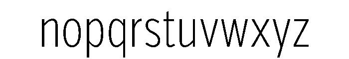 Verb Compressed Extra Light Font LOWERCASE