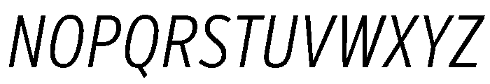 Verb Compressed Light Italic Font UPPERCASE
