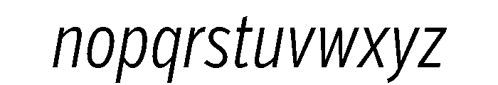 Verb Compressed Light Italic Font LOWERCASE
