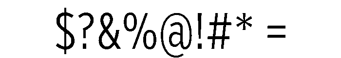 Verb Compressed Light Font OTHER CHARS
