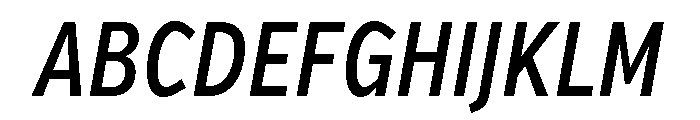 Verb Compressed Medium Italic Font UPPERCASE