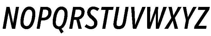 Verb Compressed Medium Italic Font UPPERCASE