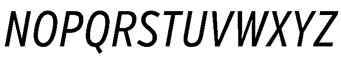 Verb Compressed Regular Italic Font UPPERCASE