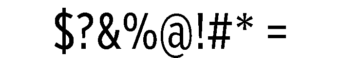 Verb Compressed Regular Font OTHER CHARS