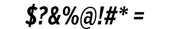 Verb Compressed Semi Bold Italic Font OTHER CHARS