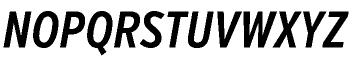 Verb Compressed Semi Bold Italic Font UPPERCASE