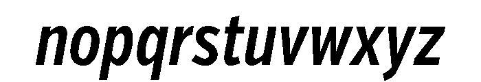 Verb Compressed Semi Bold Italic Font LOWERCASE