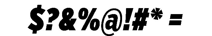 Verb Compressed Ultra Italic Font OTHER CHARS