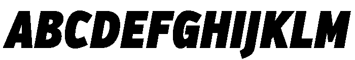 Verb Compressed Ultra Italic Font UPPERCASE