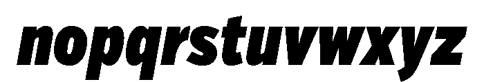Verb Compressed Ultra Italic Font LOWERCASE