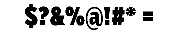 Verb Compressed Ultra Font OTHER CHARS