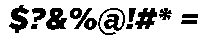 Verb Condensed Black Italic Font OTHER CHARS