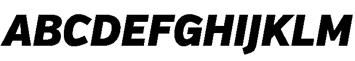 Verb Condensed Black Italic Font UPPERCASE