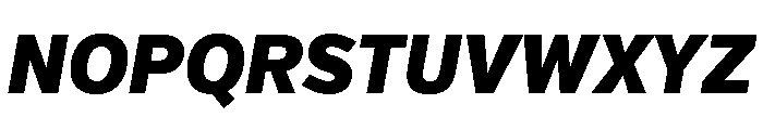 Verb Condensed Black Italic Font UPPERCASE