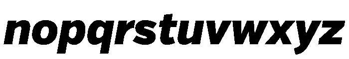 Verb Condensed Black Italic Font LOWERCASE