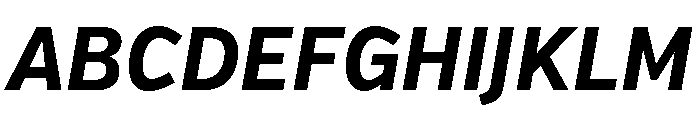 Verb Condensed Bold Italic Font UPPERCASE
