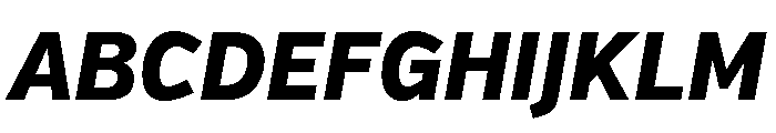 Verb Condensed Extra Bold Italic Font UPPERCASE