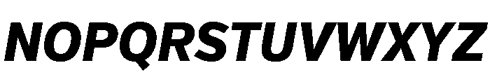 Verb Condensed Extra Bold Italic Font UPPERCASE