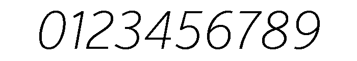 Verb Condensed Extra Light Italic Font OTHER CHARS
