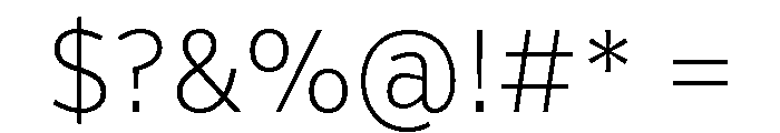 Verb Condensed Extra Light Font OTHER CHARS