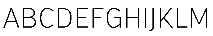 Verb Condensed Extra Light Font UPPERCASE