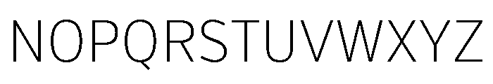 Verb Condensed Extra Light Font UPPERCASE