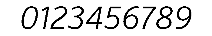 Verb Condensed Light Italic Font OTHER CHARS