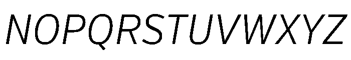 Verb Condensed Light Italic Font UPPERCASE