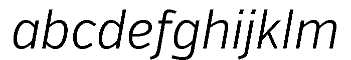 Verb Condensed Light Italic FONT