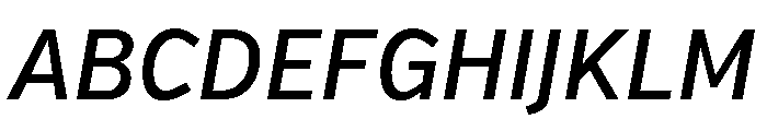 Verb Condensed Medium Italic Font UPPERCASE